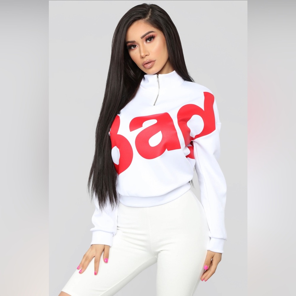 NWOT fashion nova sweatshirt white new never worn
